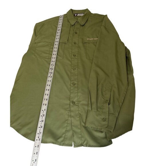 Southern Legends XL Green Button-Up Outdoor Shirt Lightweight Long Sleeve - Picture 7 of 8